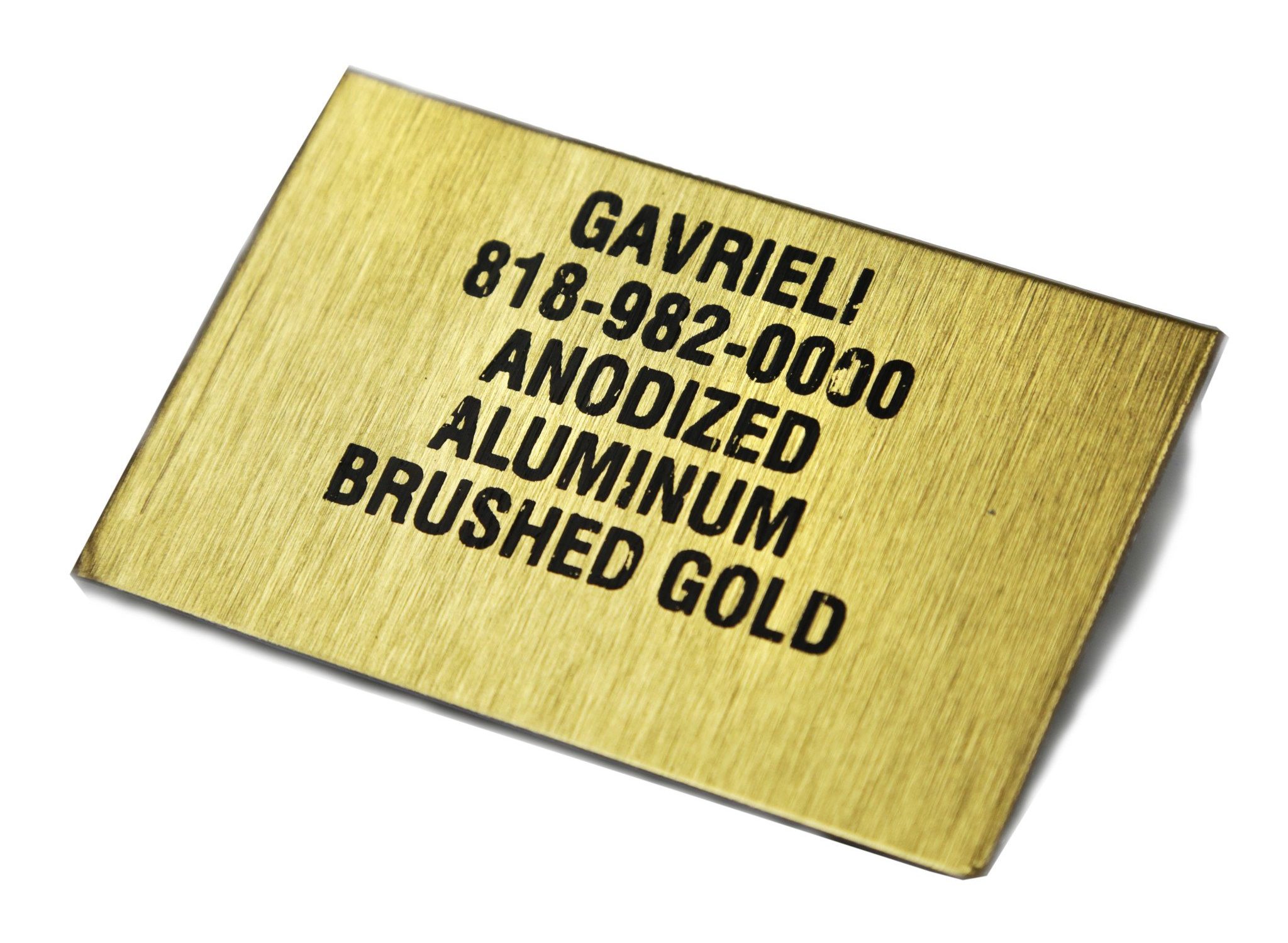 Anodized Aluminum Brush Gold