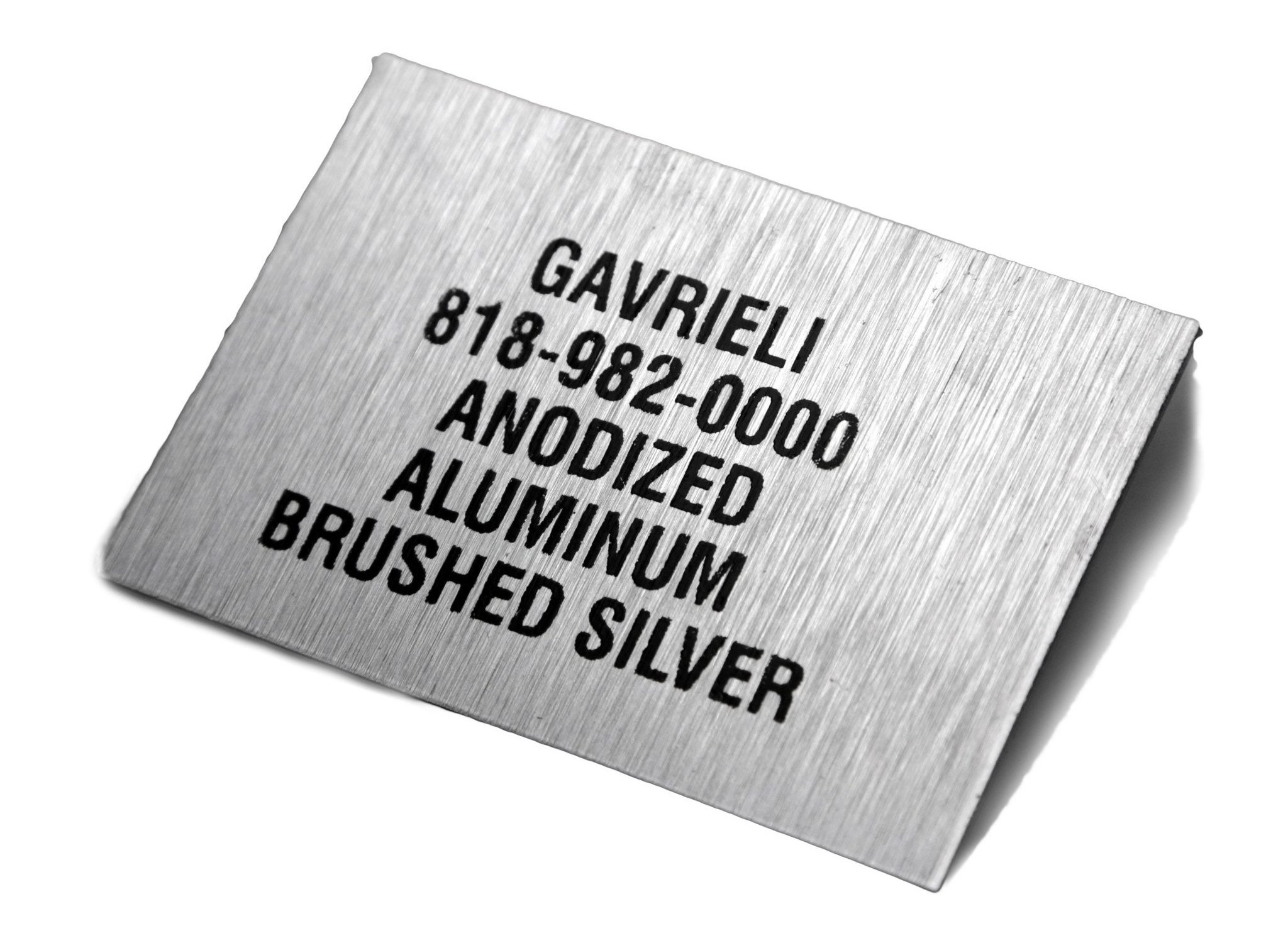 Anodized Aluminum Brushed Silver